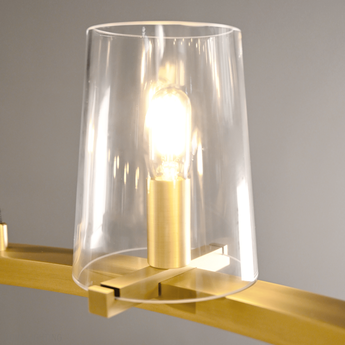 Pauillac Clear Glass Round Chandelier 48"-Nobipets