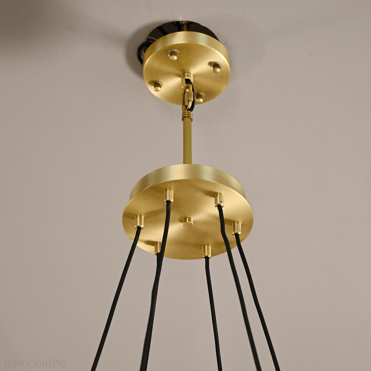 Pauillac Clear Glass Round Chandelier 48"-Nobipets