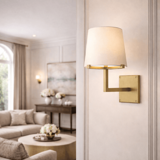 Pauillace Fabric Shade Grand Sconce