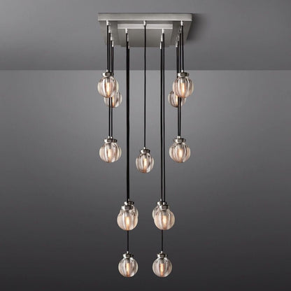 Pearl Rectangle Chandelier 36"-Nobipets
