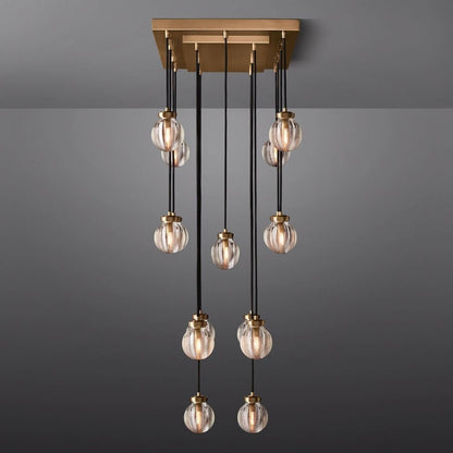 Pearl Rectangle Chandelier 36"-Nobipets