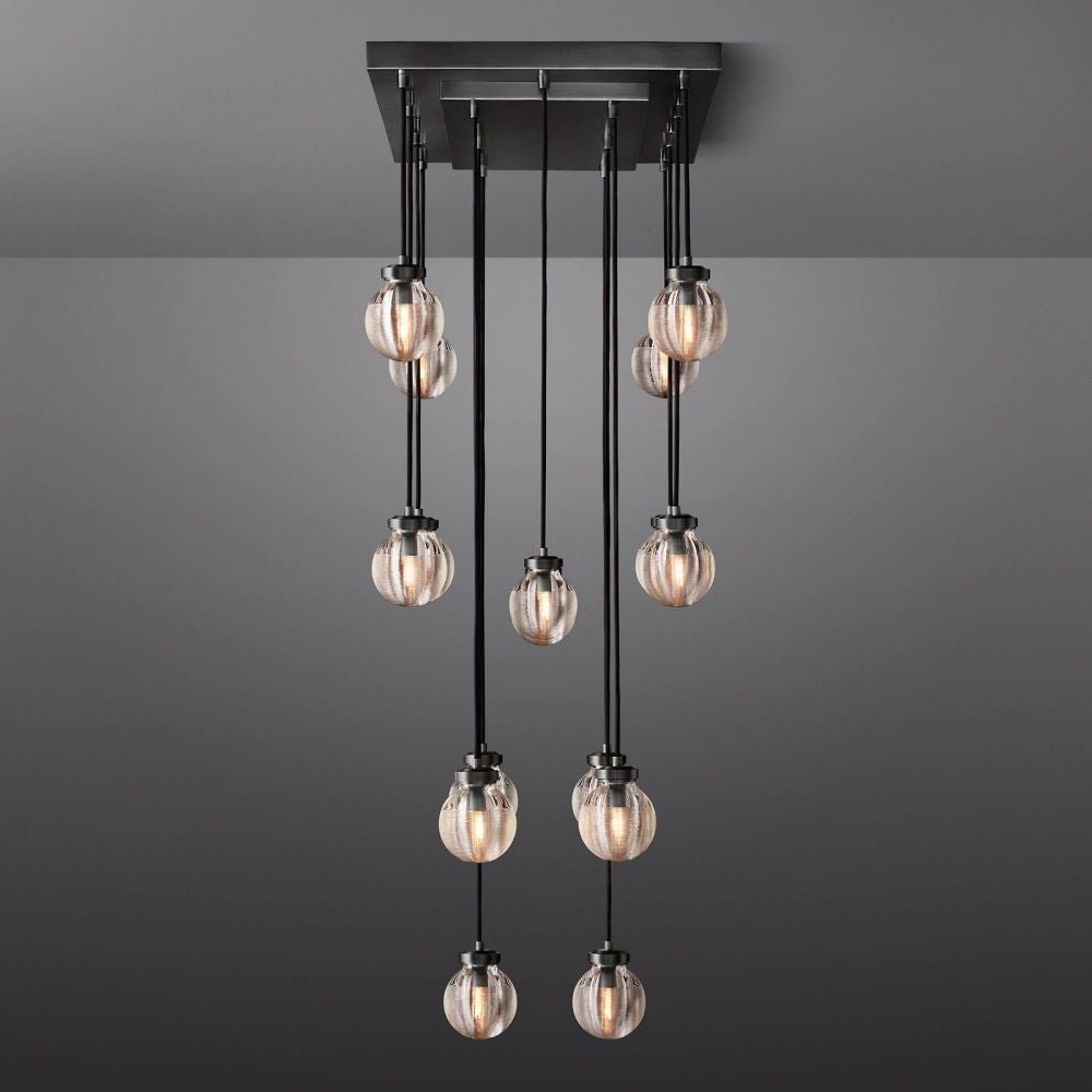 Pearl Rectangle Chandelier 36"-Nobipets