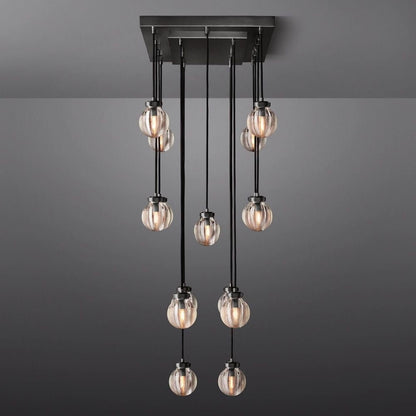 Pearl Rectangle Chandelier 36"-Nobipets