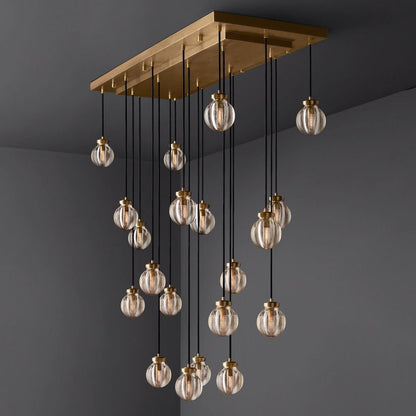 Pearl Rectangle Chandelier 54"-Nobipets