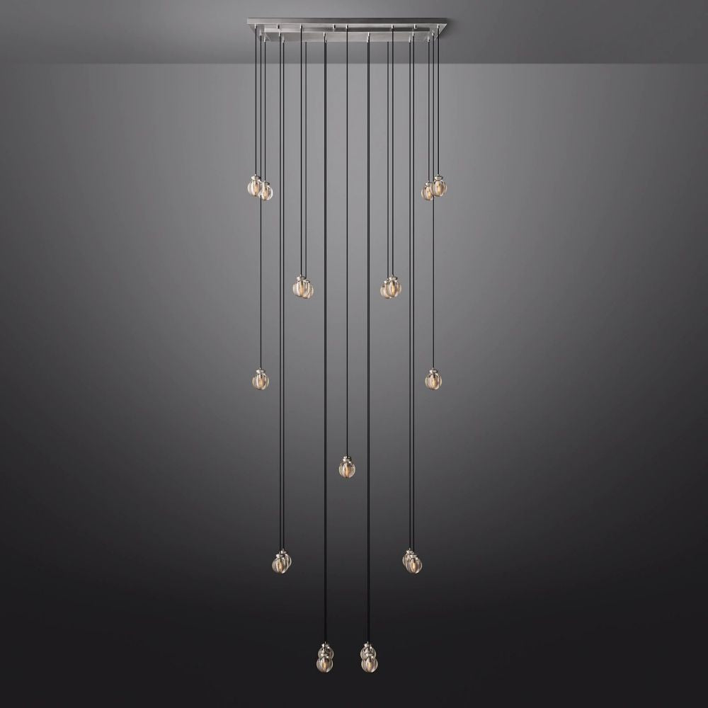 Pearl Rectangle Chandelier 54"-Nobipets
