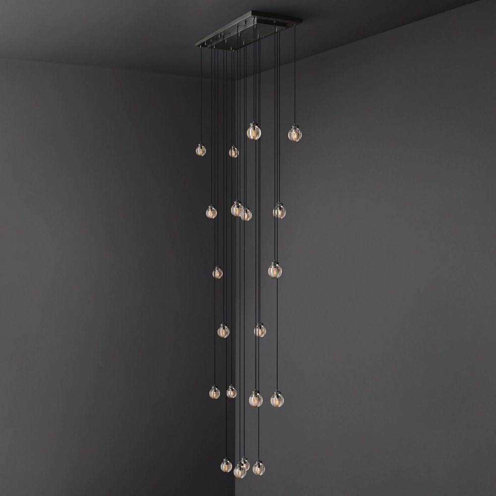 Pearl Rectangle Chandelier 54"-Nobipets
