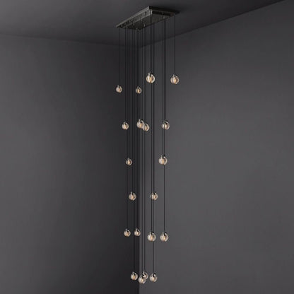 Pearl Rectangle Chandelier 54"-Nobipets