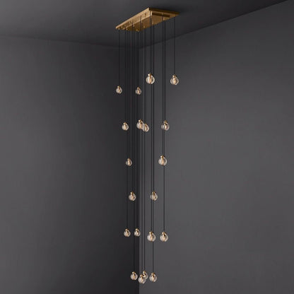Pearl Rectangle Chandelier 54"-Nobipets