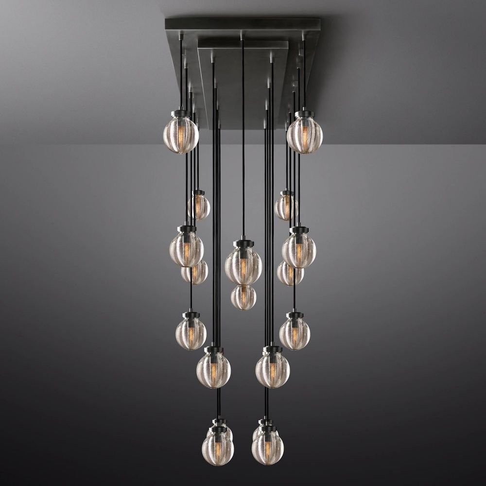 Pearl Rectangle Chandelier 54"-Nobipets