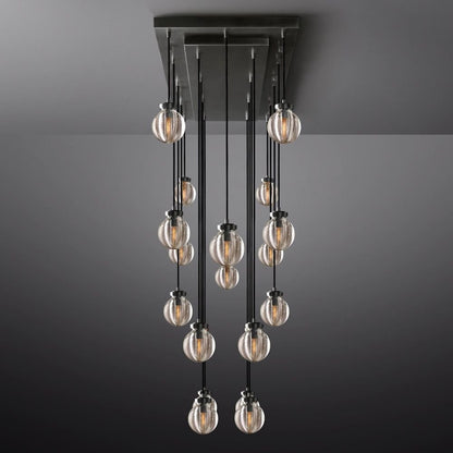 Pearl Rectangle Chandelier 54"-Nobipets