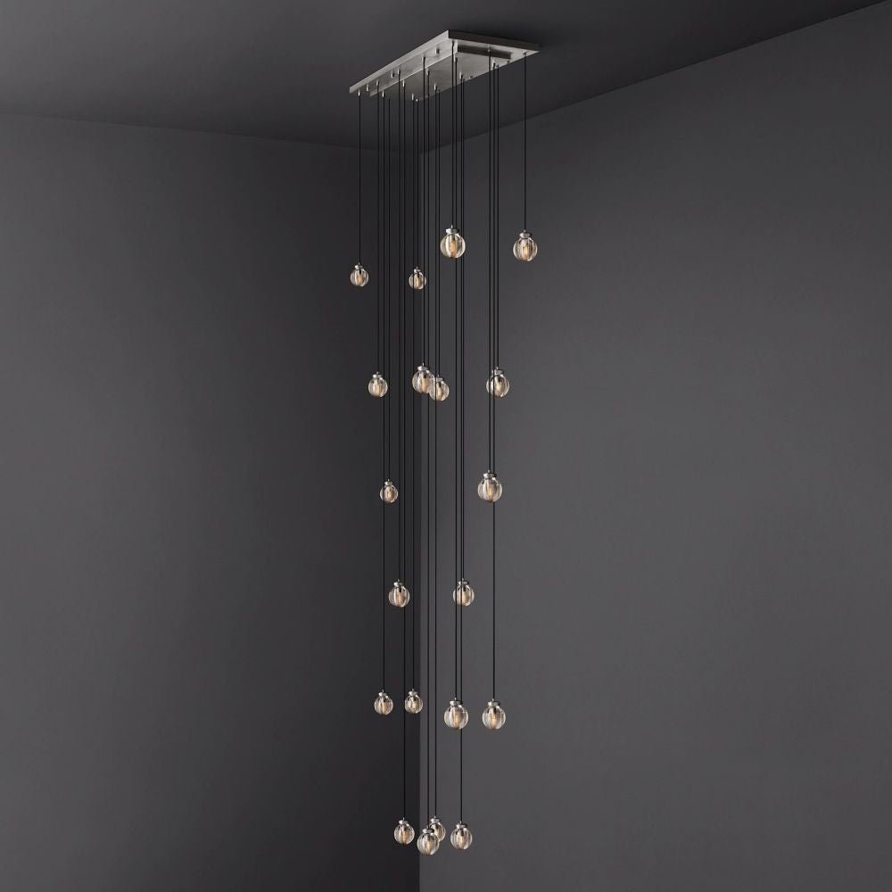Pearl Rectangle Chandelier 54"-Nobipets
