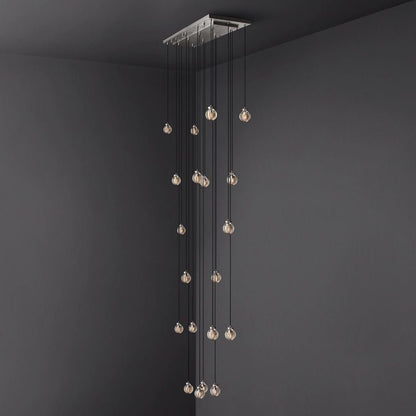 Pearl Rectangle Chandelier 54"-Nobipets