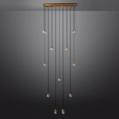 Pearl Rectangle Chandelier 54"-Nobipets