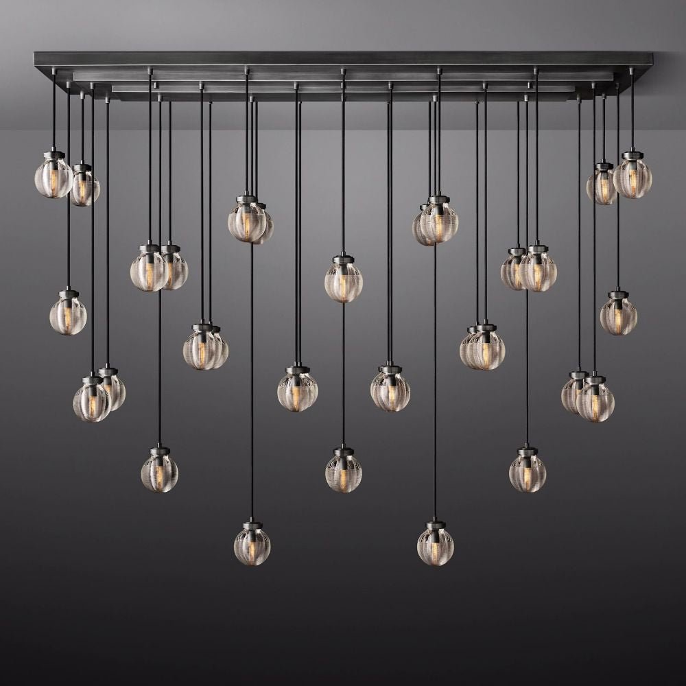 Pearl Rectangle Chandelier 72"-Nobipets