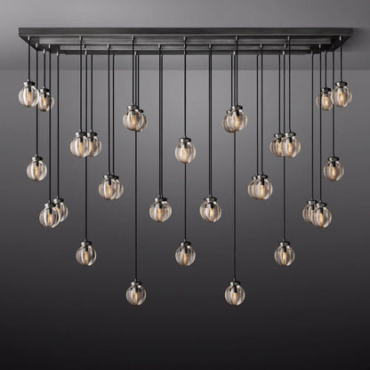 Pearl Rectangle Chandelier 72"-Nobipets