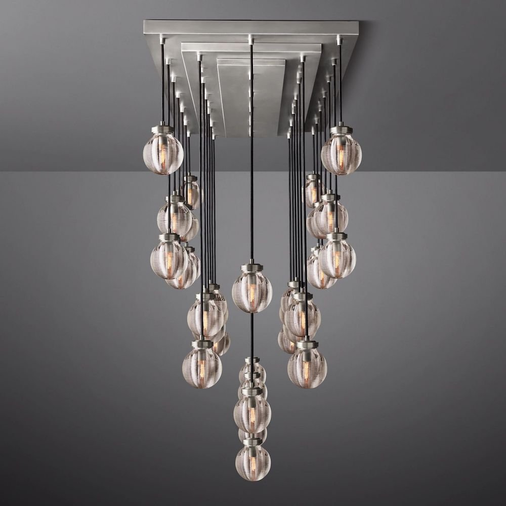 Pearl Rectangle Chandelier 72"-Nobipets