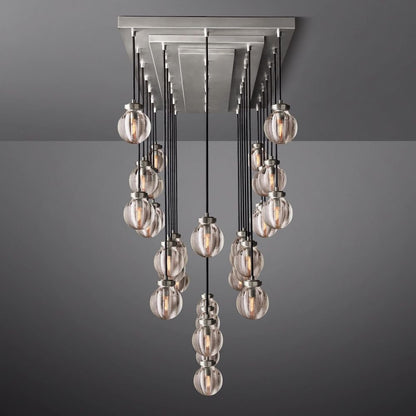 Pearl Rectangle Chandelier 72"-Nobipets