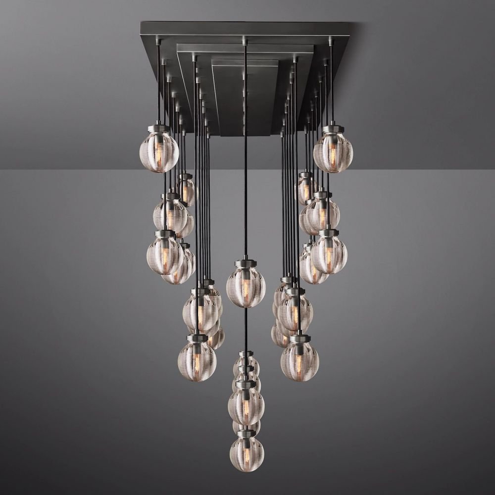 Pearl Rectangle Chandelier 72"-Nobipets
