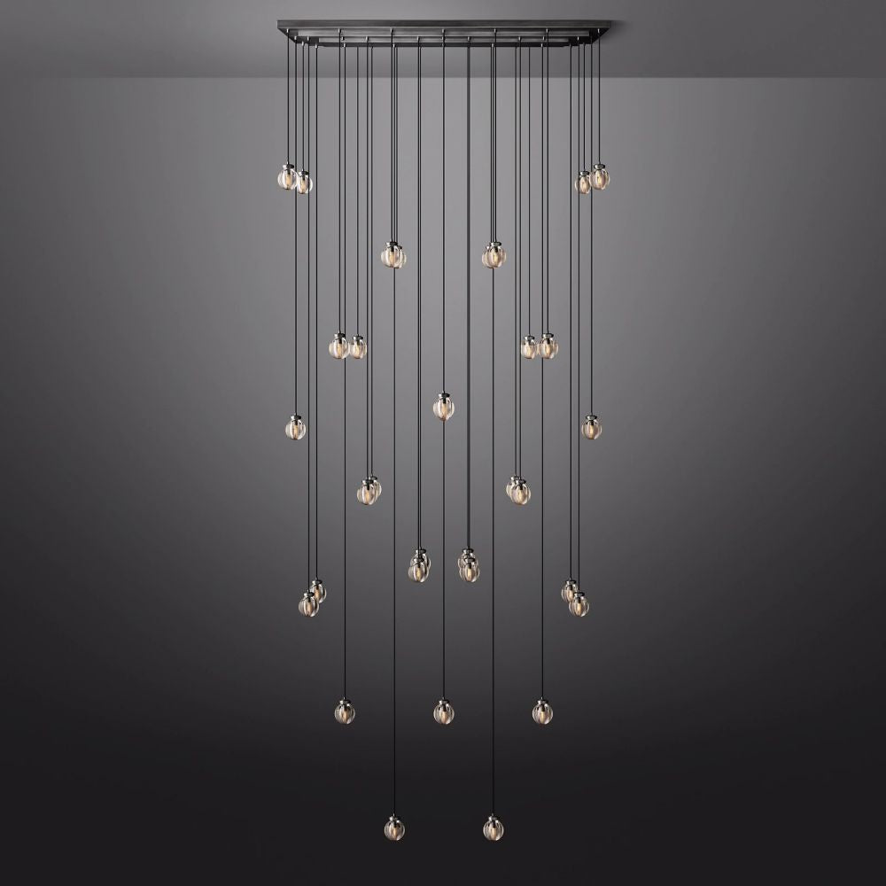 Pearl Rectangle Chandelier 72"-Nobipets