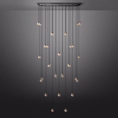 Pearl Rectangle Chandelier 72"-Nobipets