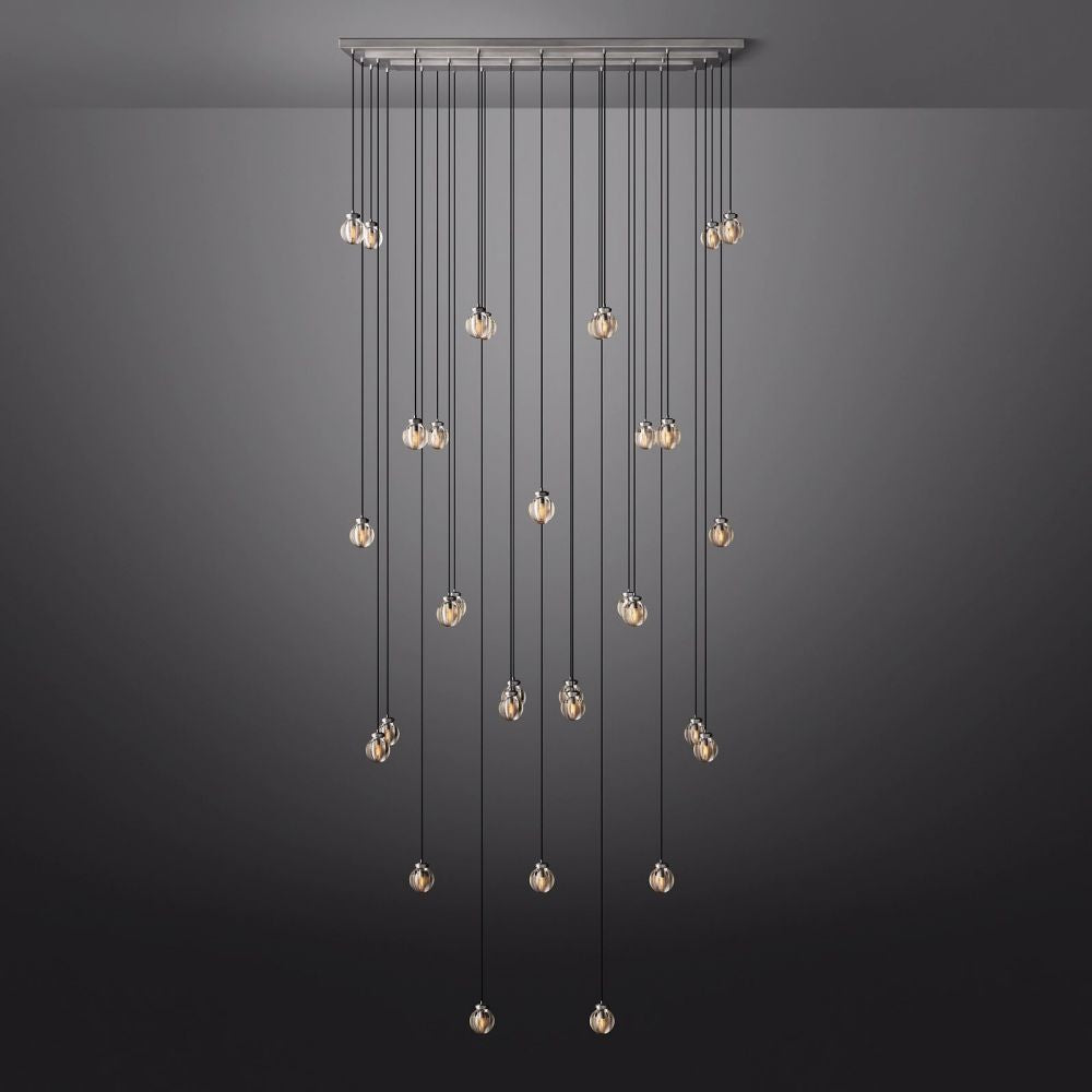 Pearl Rectangle Chandelier 72"-Nobipets