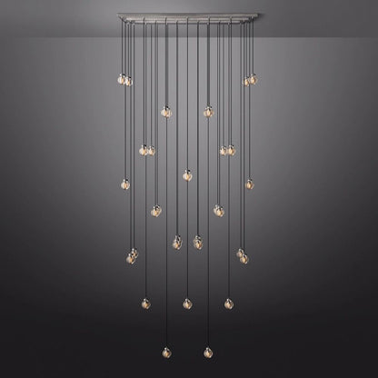 Pearl Rectangle Chandelier 72"-Nobipets
