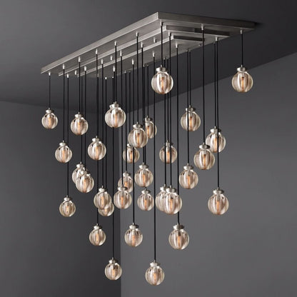 Pearl Rectangle Chandelier 72"-Nobipets