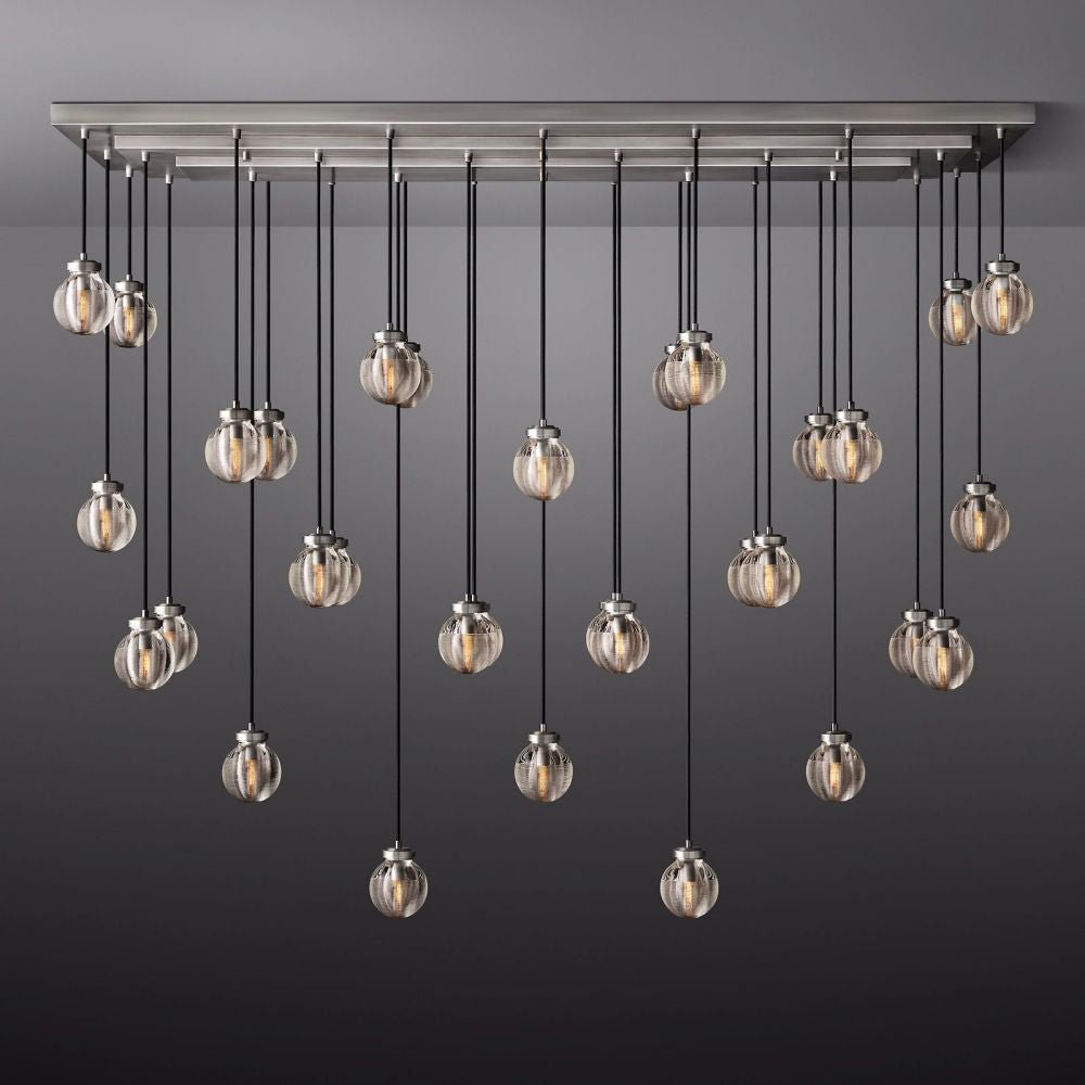 Pearl Rectangle Chandelier 72"-Nobipets