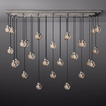 Pearl Rectangle Chandelier 72"-Nobipets