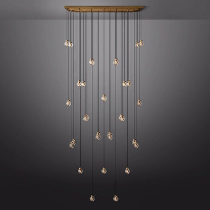 Pearl Rectangle Chandelier 72"-Nobipets