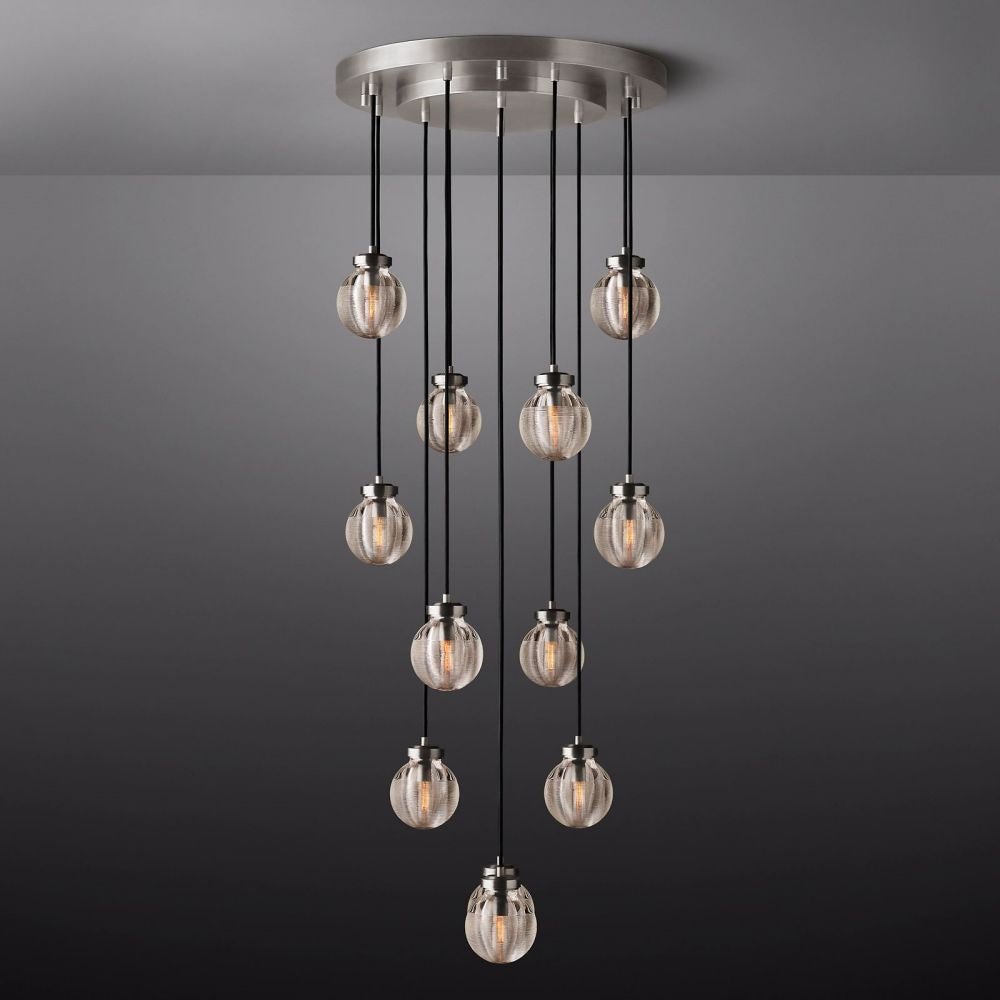 Pearl Round Chandelier 22"-Nobipets