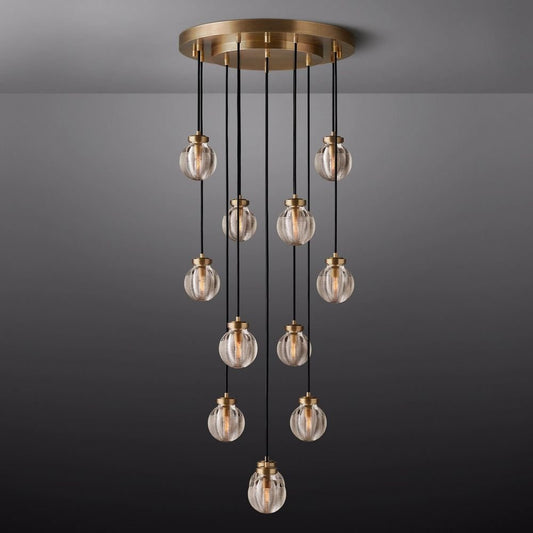 Pearl Round Chandelier 22"-Nobipets