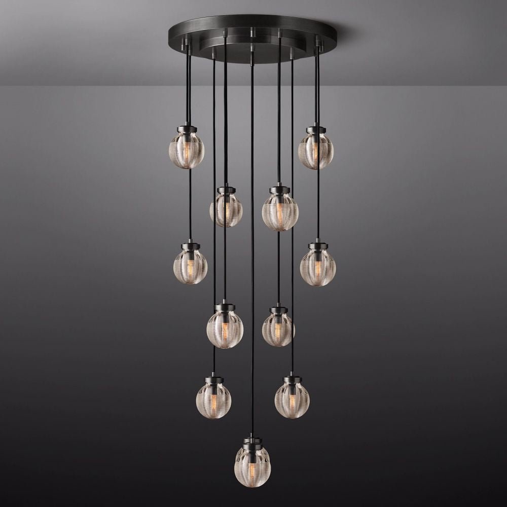 Pearl Round Chandelier 22"-Nobipets