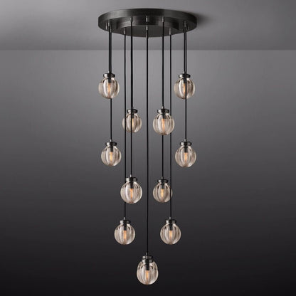 Pearl Round Chandelier 22"-Nobipets
