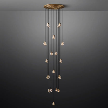 Pearl Round Chandelier 38"-Nobipets
