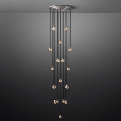 Pearl Round Chandelier 38"-Nobipets