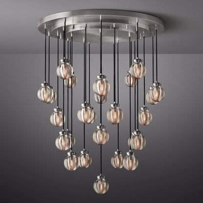 Pearl Round Chandelier 38"-Nobipets