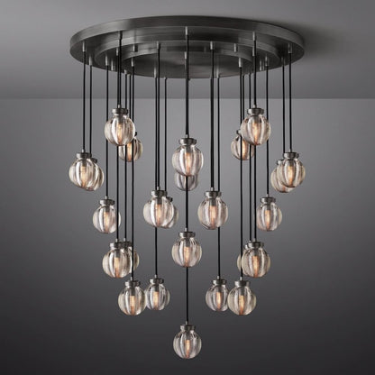 Pearl Round Chandelier 38"-Nobipets