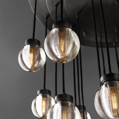 Pearl Round Chandelier 38"-Nobipets
