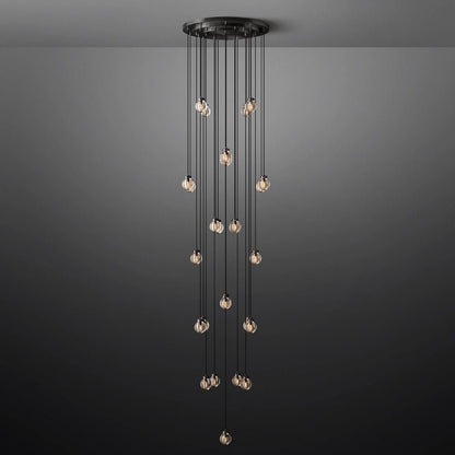 Pearl Round Chandelier 38"-Nobipets