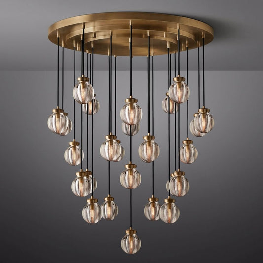 Pearl Round Chandelier 38"-Nobipets