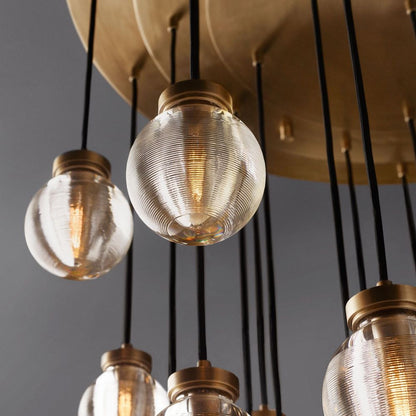 Pearl Round Chandelier 38"-Nobipets