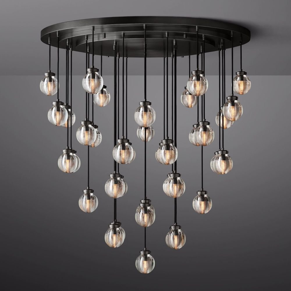 Pearl Round Chandelier 48"-Nobipets
