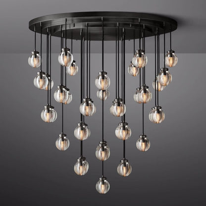 Pearl Round Chandelier 48"-Nobipets
