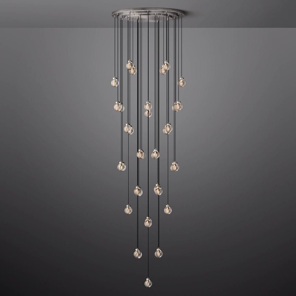 Pearl Round Chandelier 48"-Nobipets