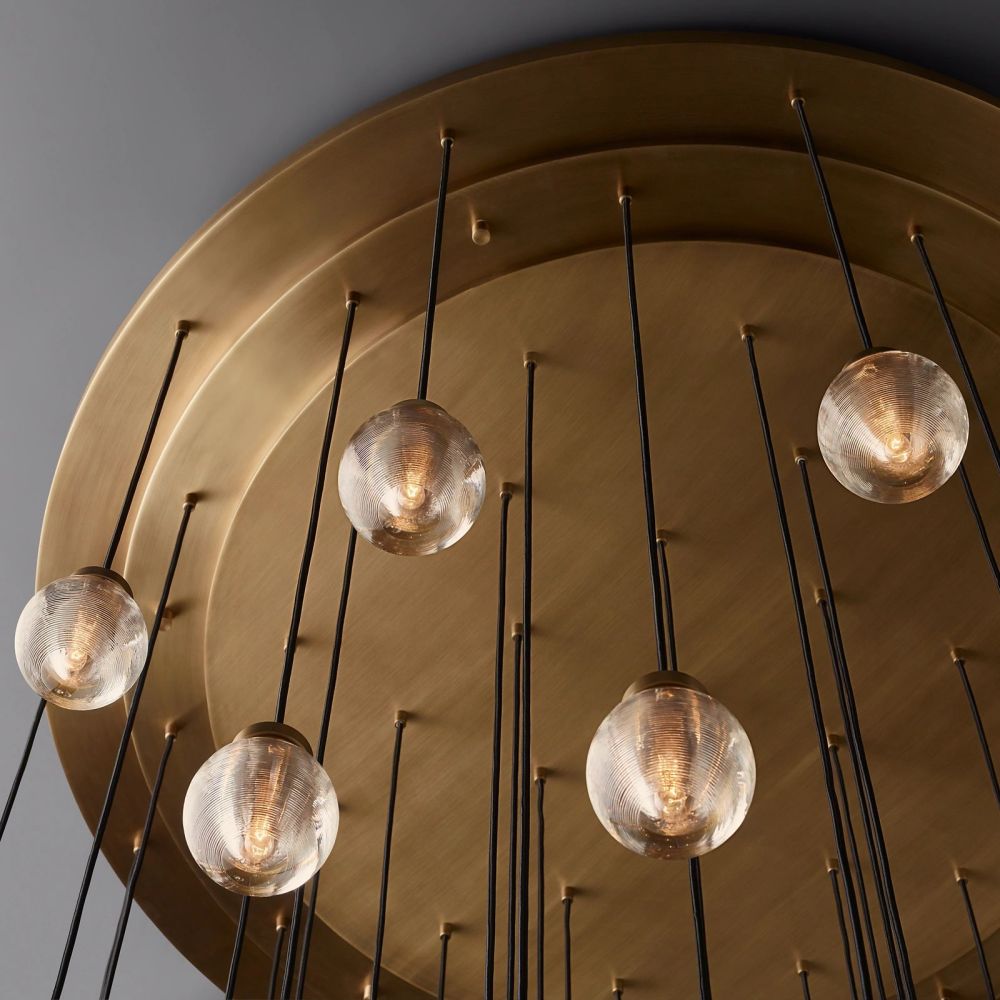Pearl Round Chandelier 48"-Nobipets