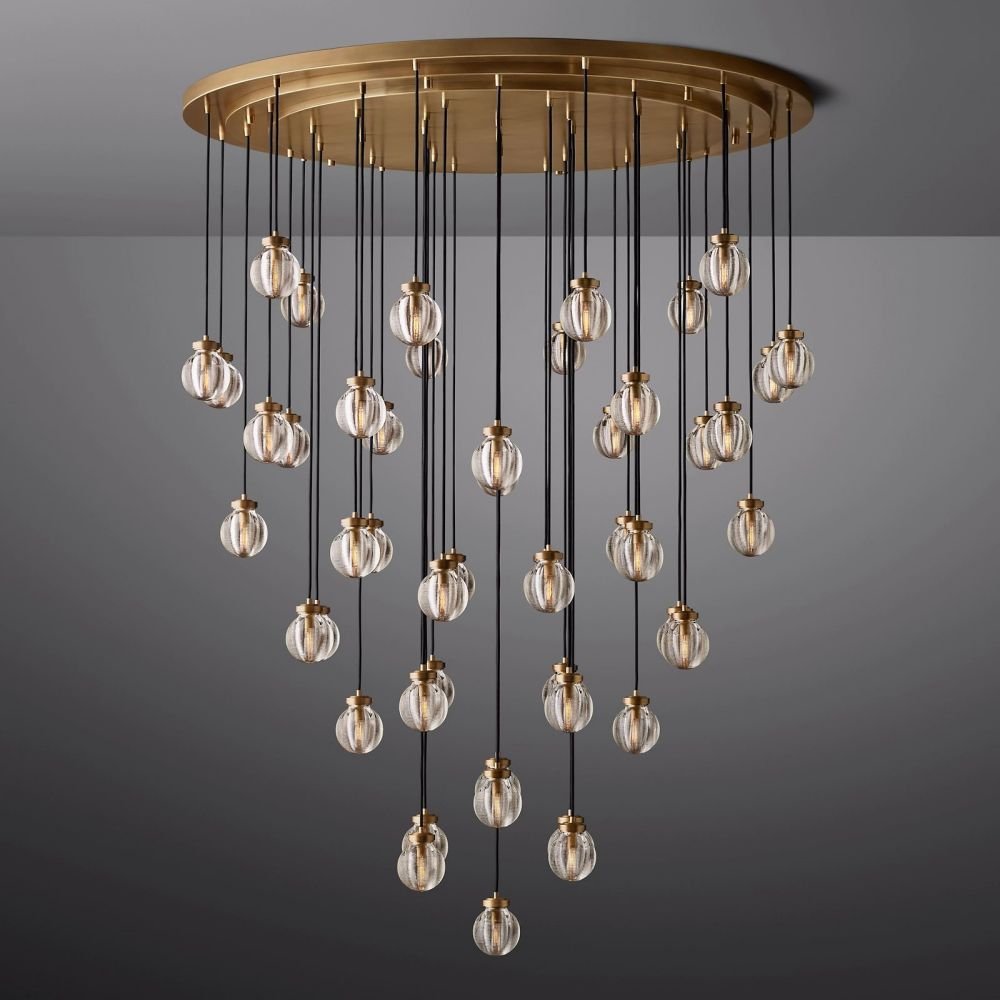 Pearl Round Chandelier 60"-Nobipets
