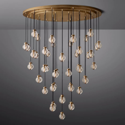 Pearl Round Chandelier 60"-Nobipets