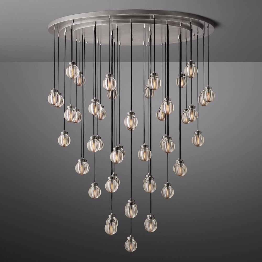 Pearl Round Chandelier 60"-Nobipets
