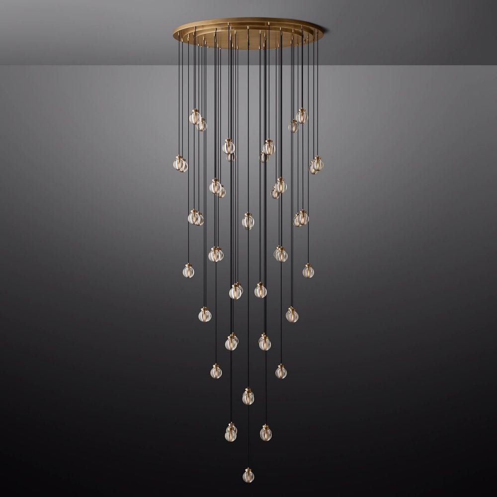 Pearl Round Chandelier 60"-Nobipets